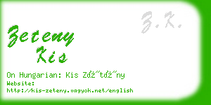 zeteny kis business card